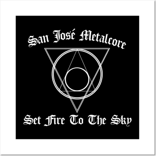 SET FIRE TO THE SKY - SAN JOSE TEE Posters and Art